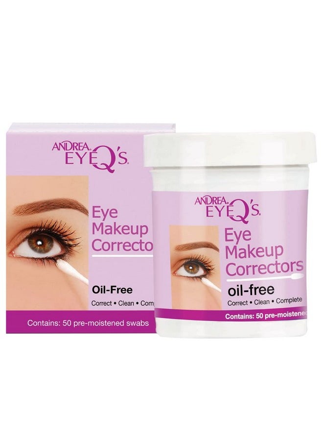 Andrea Eyeq's Oil-free Eye Make-up Correctors Pre-moistened Swabs, 50 Count