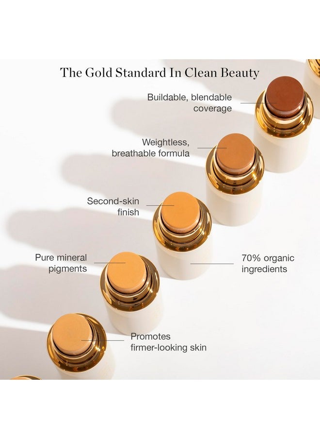 Ogee Sculpted Complexion Foundation Stick (Poplar 0.10C Fair, White-Pink Undertones) Full Coverage Foundation Makeup - Instantly Balance & Even Complexion - 70% Organic Ingredients