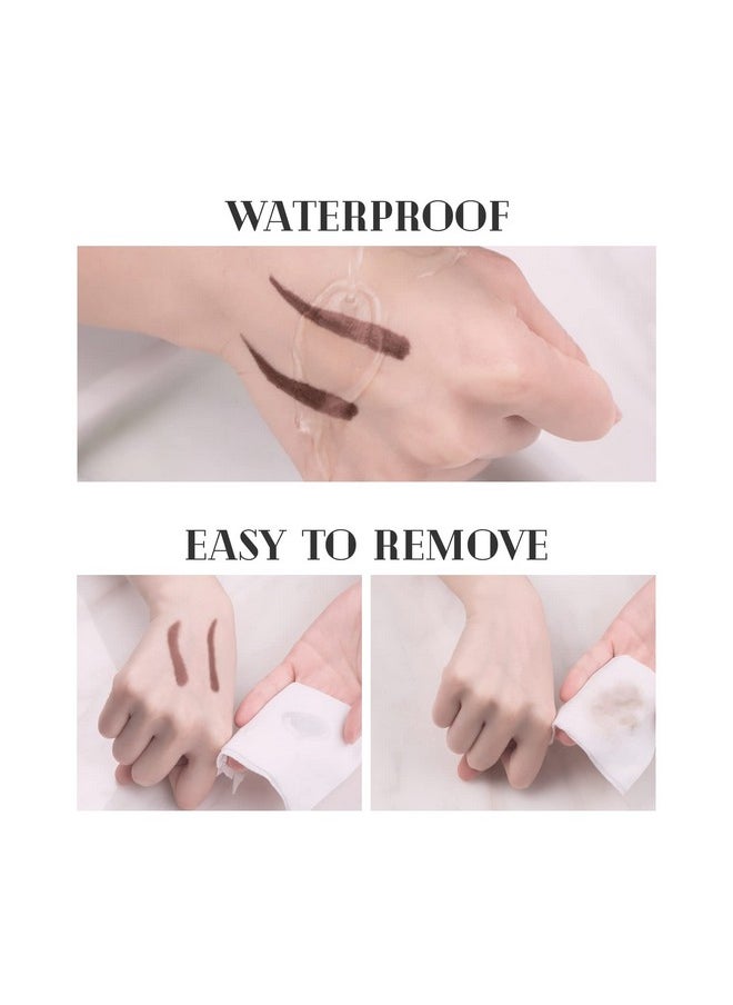 Music Flower Eyebrow Pencil Double Ended, Waterproof Natural Brow Enhancing Pen, Long lasting Eye Makeup, Pack of 1, Light Brown