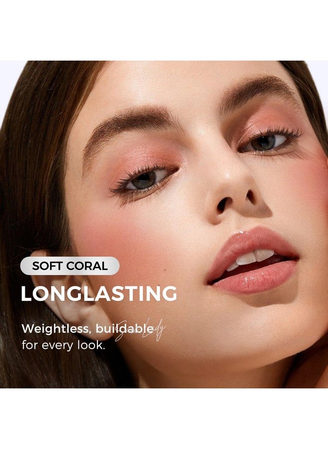 SACE LADY Blush Stick for Cheeks, Cream Blush Makeup Easy to Blend & Long Lasting, Smooth Natural Make Up for Face Eyes Lips (03 Soft Cora, 1pc)