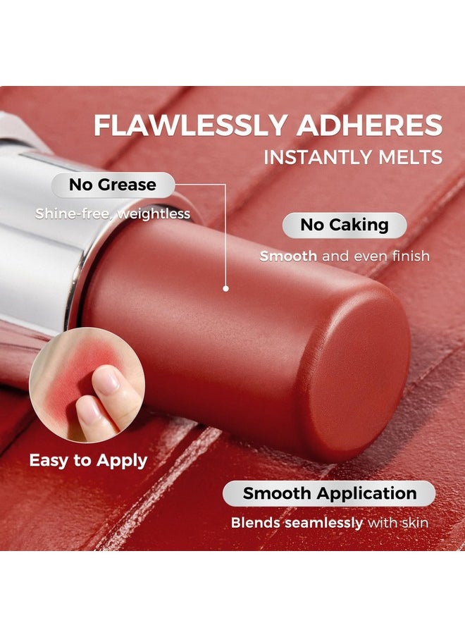 SACE LADY Blush Stick for Cheeks, Cream Blush Makeup Easy to Blend & Long Lasting, Smooth Natural Make Up for Face Eyes Lips (03 Soft Cora, 1pc)