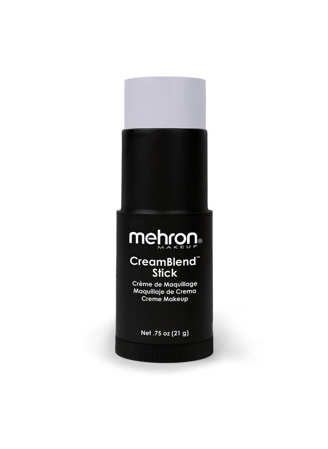 Mehron Makeup CreamBlend Stick | Face Paint, Body Paint, & Foundation Cream Makeup | Body Paint Stick Perfect for Halloween Makeup .75 oz (21 g) (Light Grey)