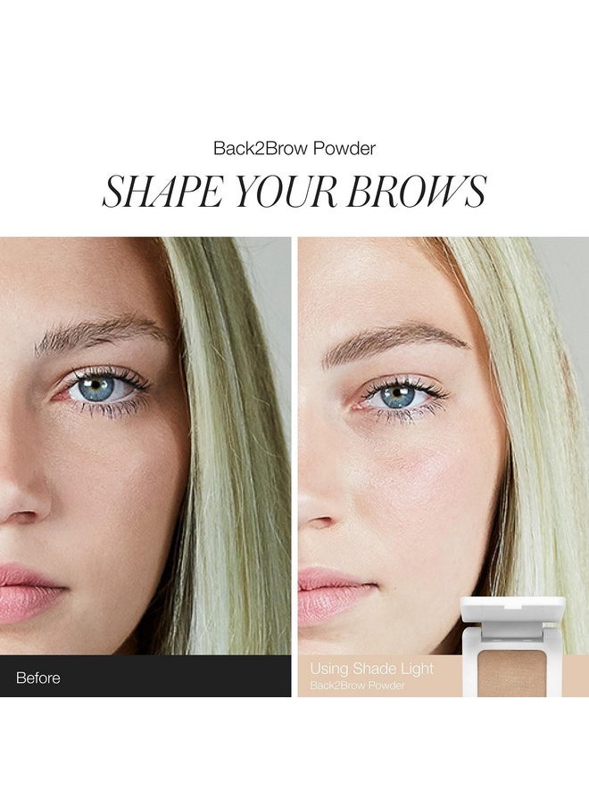 RMS Beauty Back2Brow Powder, Eyebrow Powder in Taupe Light Brown & Blonde Eyebrow Color, Auburn & Brown Brow Powder, Brown & Black Eyebrow Makeup, Eyebrow Palette, Eyebrow Filler