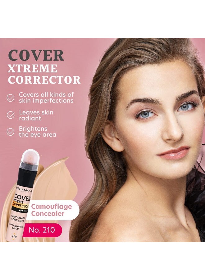 Dermacol - Cover Xtreme Corrector Contour Stick, Long Lasting Non-Allergenic Liquid Contour with SPF30, High Coverage Light Formula Corrector Concealer Makeup for Acne-Prone Skin No. 5 (221)