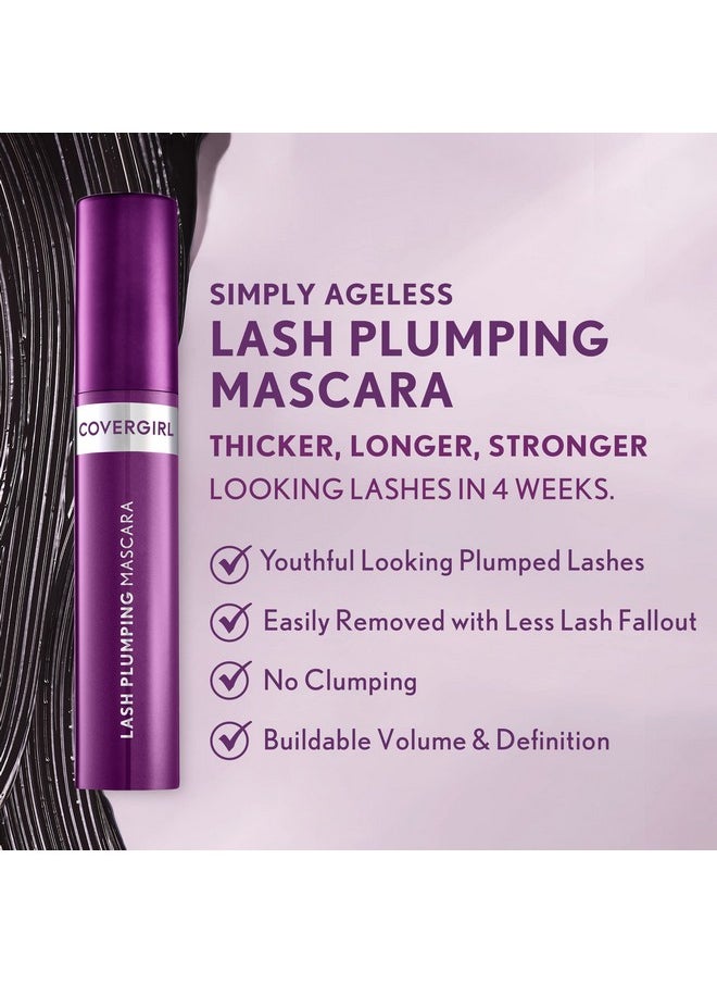 COVERGIRL Simply Ageless Lash Plumping Mascara, Black, Pack of 1