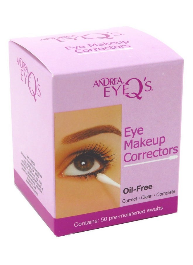 Andrea Eye Q's Eye Make-Up Correctors Swabs 50 Count (2 Pack)