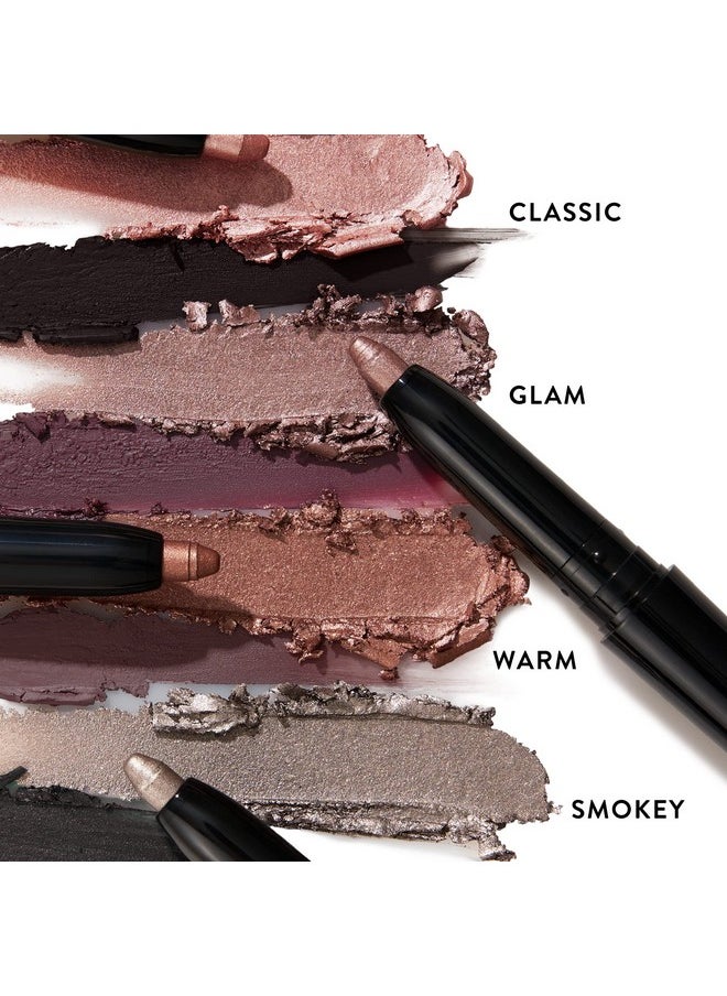 LAURA GELLER NEW YORK Swipe-n-Line Dual-Ended Eyeshadow + Eyeliner - Glam (Smokey Purple/Rich Plum) - Cream Eyeshadow & Smooth Glide Eyeliner - Waterproof & Crease-free Color
