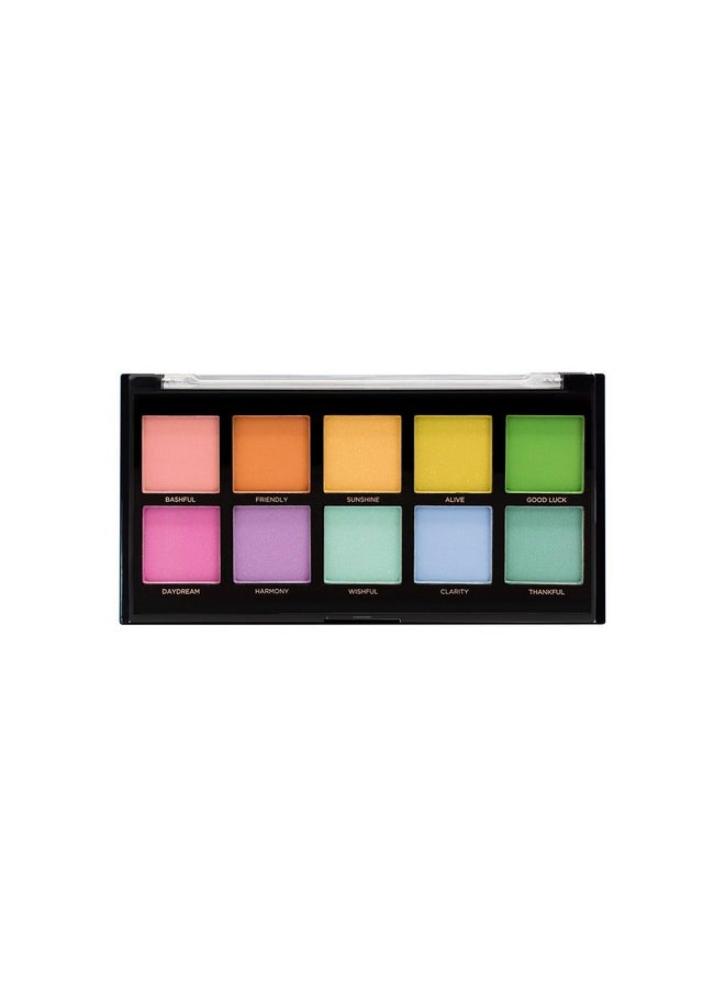 Profusion Cosmetics Pastel 10 Shade Eyeshadow Palette, Richly Pigmented and Vegan Formula with Versatile Multi Finish Hues, Create Stunning and Vibrant Day Looks Smoothly