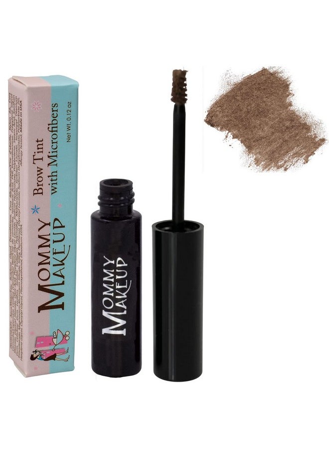 Brow Tint with Microfibers in Fawn (A Medium Neutral Brown) Natural Looking Eyebrow Makeup, Cover Gray Hairs - Water Resistant, Clump Free, Long Lasting Tinted Brow Gel by Mommy Makeup