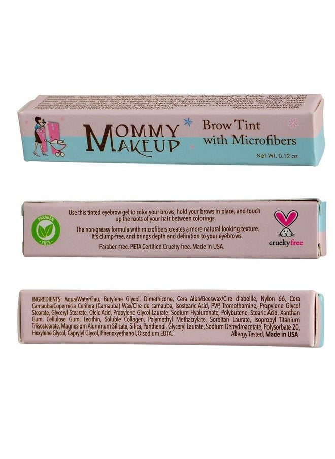 Brow Tint with Microfibers in Fawn (A Medium Neutral Brown) Natural Looking Eyebrow Makeup, Cover Gray Hairs - Water Resistant, Clump Free, Long Lasting Tinted Brow Gel by Mommy Makeup