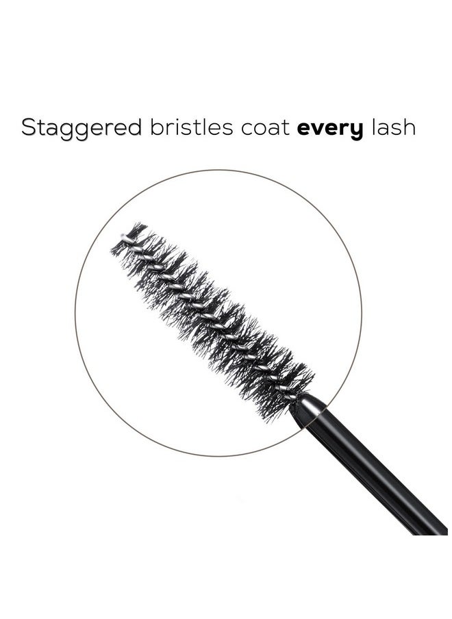 bareMinerals Lashtopia Mega Volume Mineral-Based Black Mascara, Volumizes Eyelashes, Nourishing + Conditioning, Smudge + Clump-Resistant, Vegan