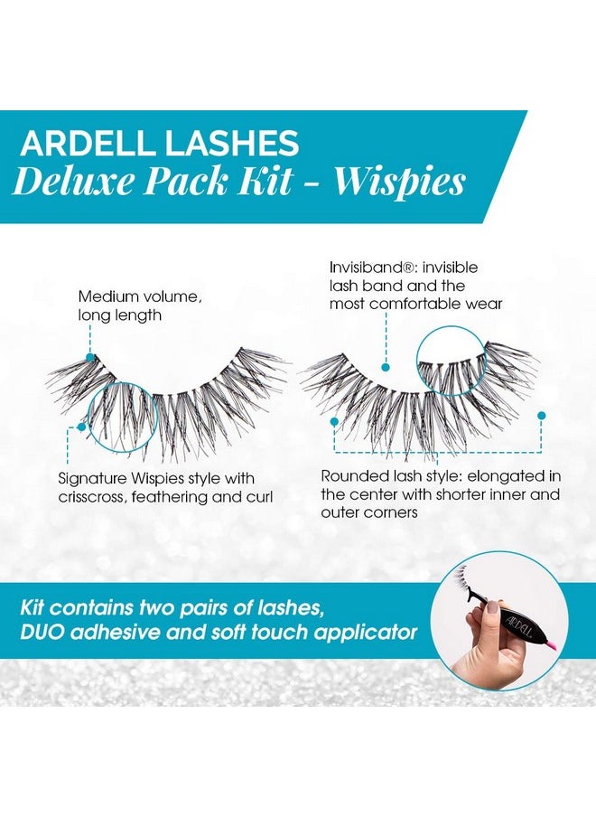Ardell Deluxe Pack Wispies with Applicator, #68947, 0.07 Pound