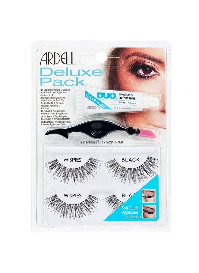 Ardell Deluxe Pack Wispies with Applicator, #68947, 0.07 Pound