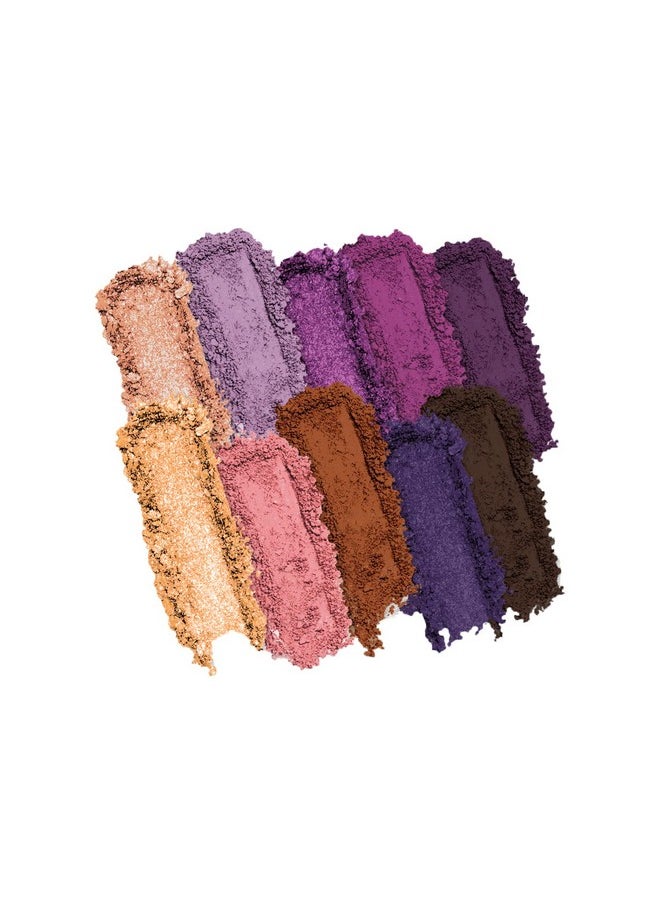 Profusion Cosmetics Violets 10 Shade Eyeshadow Palette, Glows Elegance and Sophistication With Captivating Vibrant Colors Achieve Stunning Eye and Rise Your Makeup Routine With Premium Beauty Tool
