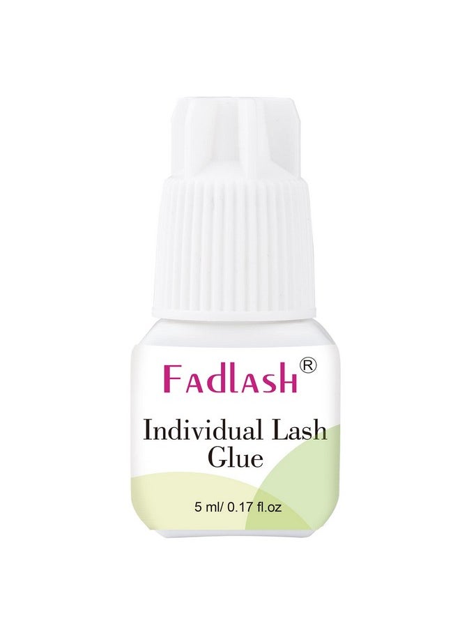 Individual Lash Glue FADLASH Cluster Lash Glue 2-3S Dry Time 7-15 Days Retention DIY Lash Extension Glue Self Application Sensitive Lash Cluster Glue Black 5ml (DIY/Cluster Lashes Use Only)