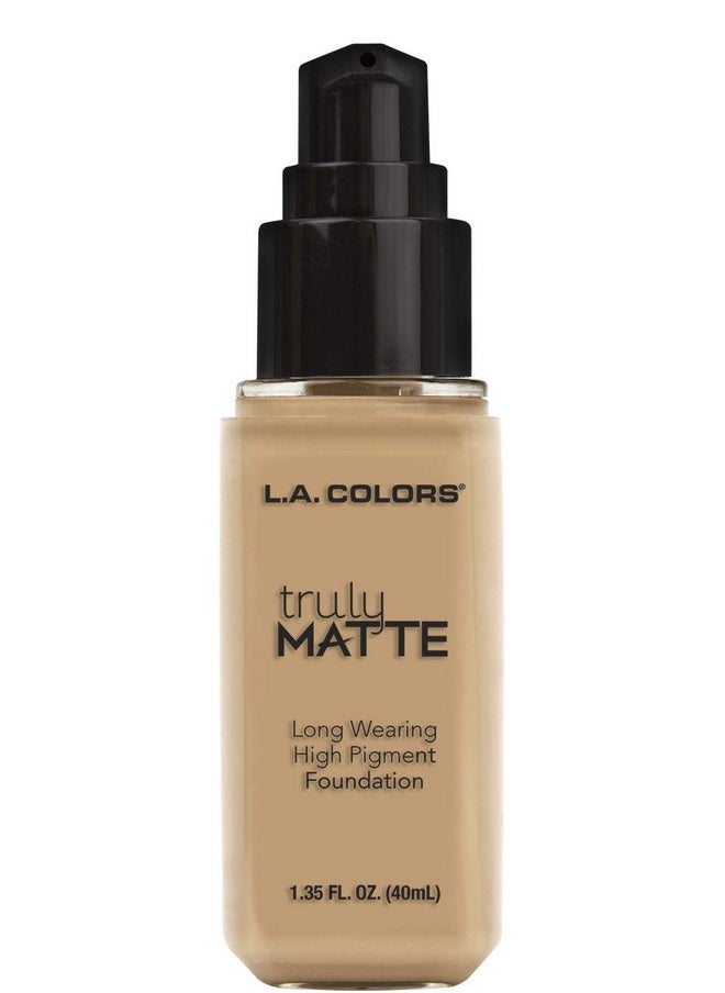 L.A. COLORS Truly Matte Foundation, Natural CLM352