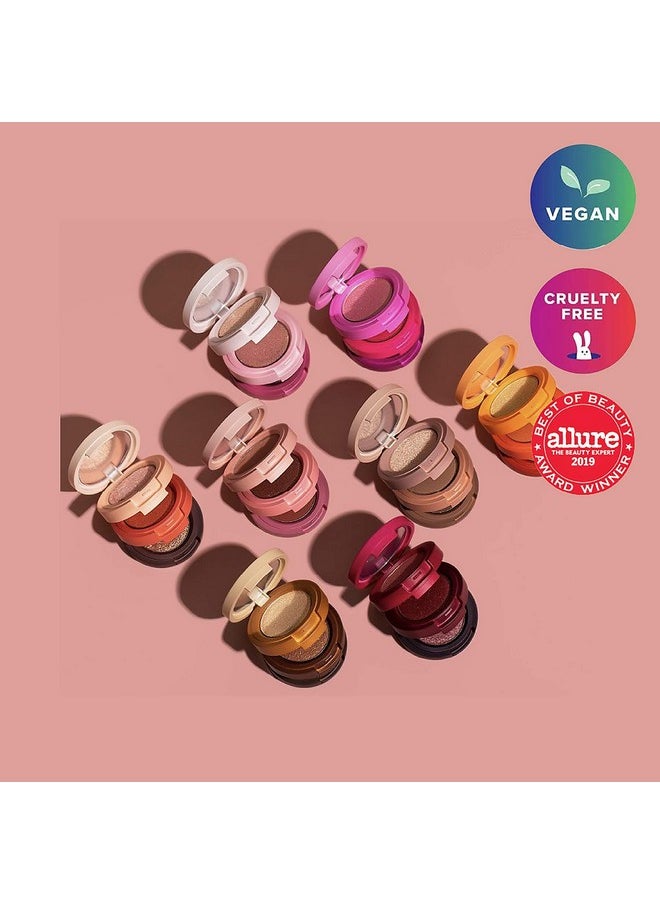 Kaja Beauty Bento Collection - Bouncy Eyeshadow Trio | 08 Chocolate Dahlia - neutral cocoa | 2019 Allure Best of Beauty Award, Beauty Bento | Cruelty free, K-Beauty Mini Palettes