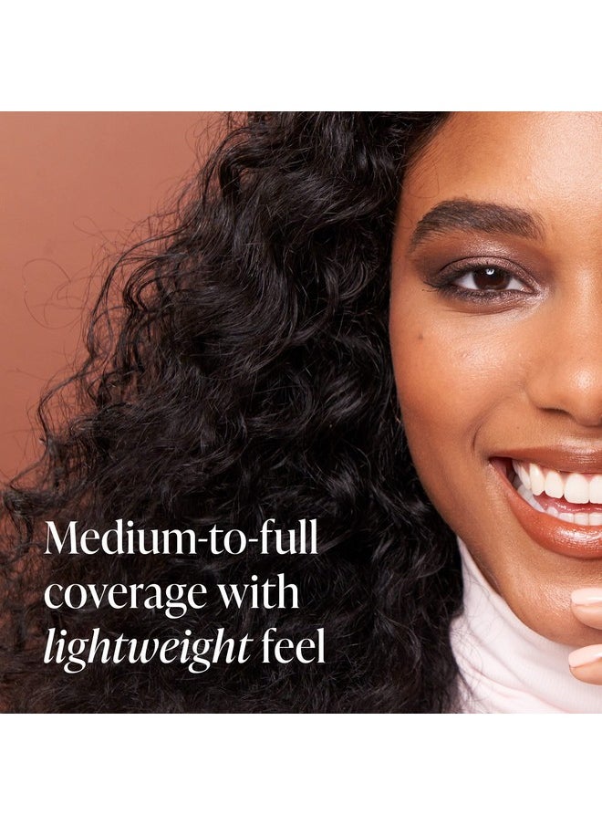Mally Beauty Stress Less Performance Foundation - Light - Buildable Medium to Full Coverage - Lightweight Foundation Liquid - Niacinamide Brightens and Hydrates Skin - Satin Finish
