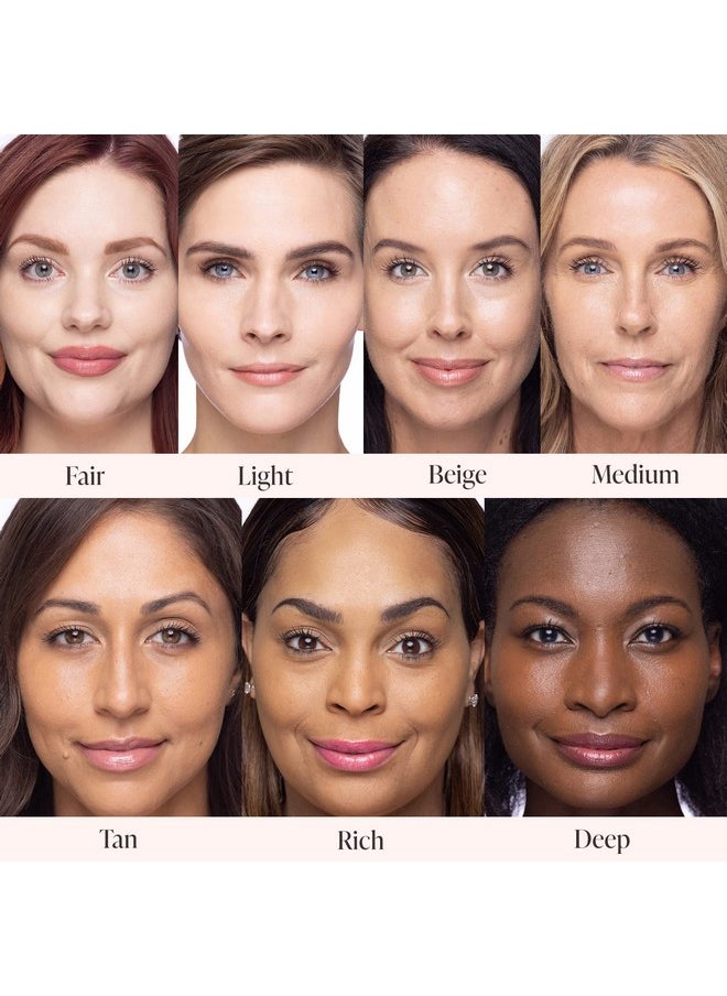 Mally Beauty Stress Less Performance Foundation - Light - Buildable Medium to Full Coverage - Lightweight Foundation Liquid - Niacinamide Brightens and Hydrates Skin - Satin Finish