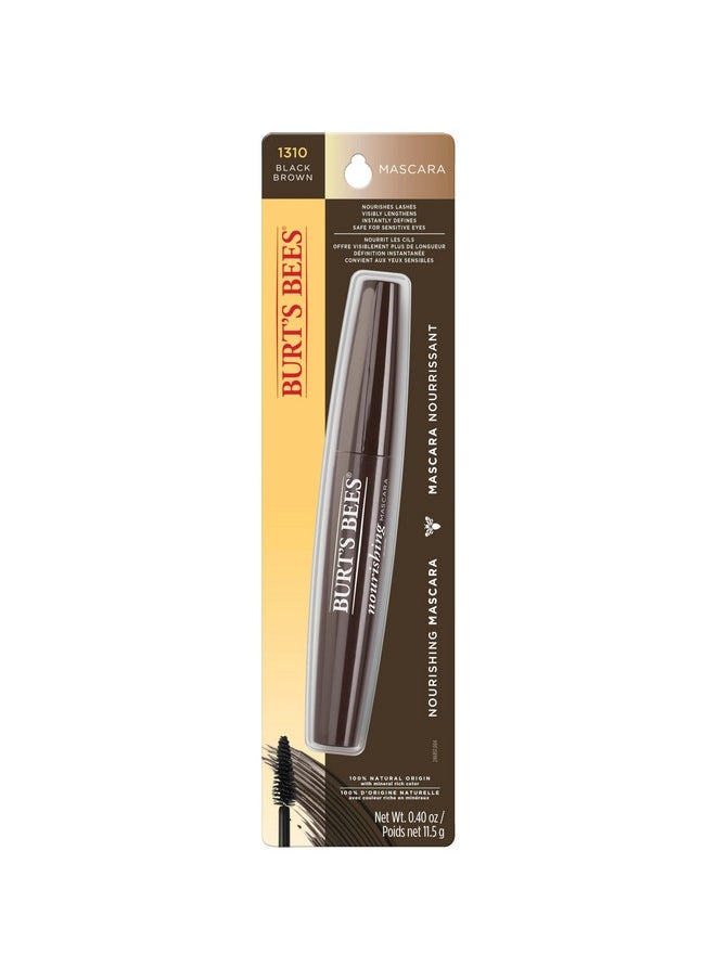 Burt’s Bees 100% Natural Nourishing Mascara, Black Brown - 0.4 Ounce