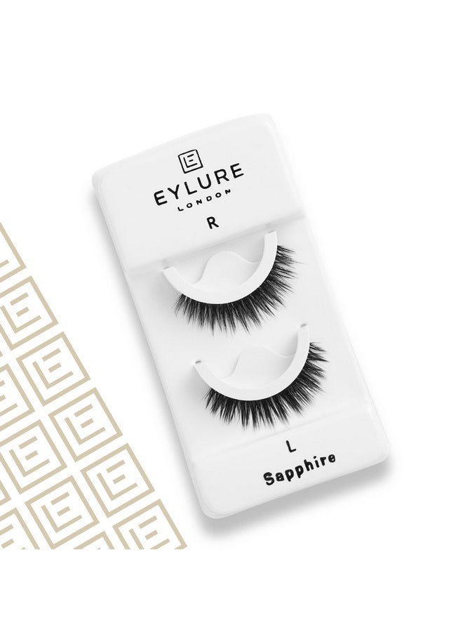 Eylure Pre-Glued False Lashes, Luxe Faux Mink Sapphire