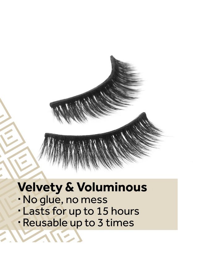 Eylure Pre-Glued False Lashes, Luxe Faux Mink Sapphire