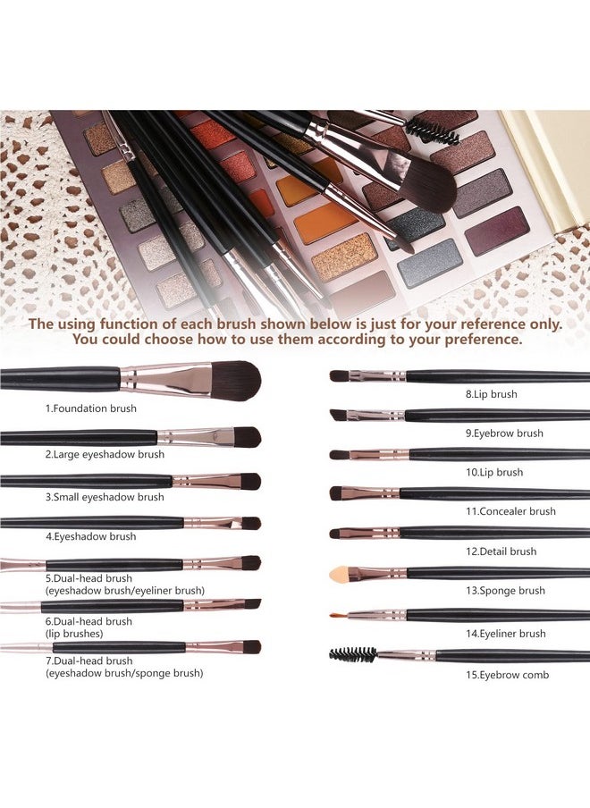 UCANBE 60 Colors Naked Eyeshadow Palette + Makeup Brush Set, All in One Nude Neutral Smokey Makeup Pallet with Brushes, Pigmented Warm Matte Shimmer Powder Eye Shadows Cosmetic Halloween Beauty Kit