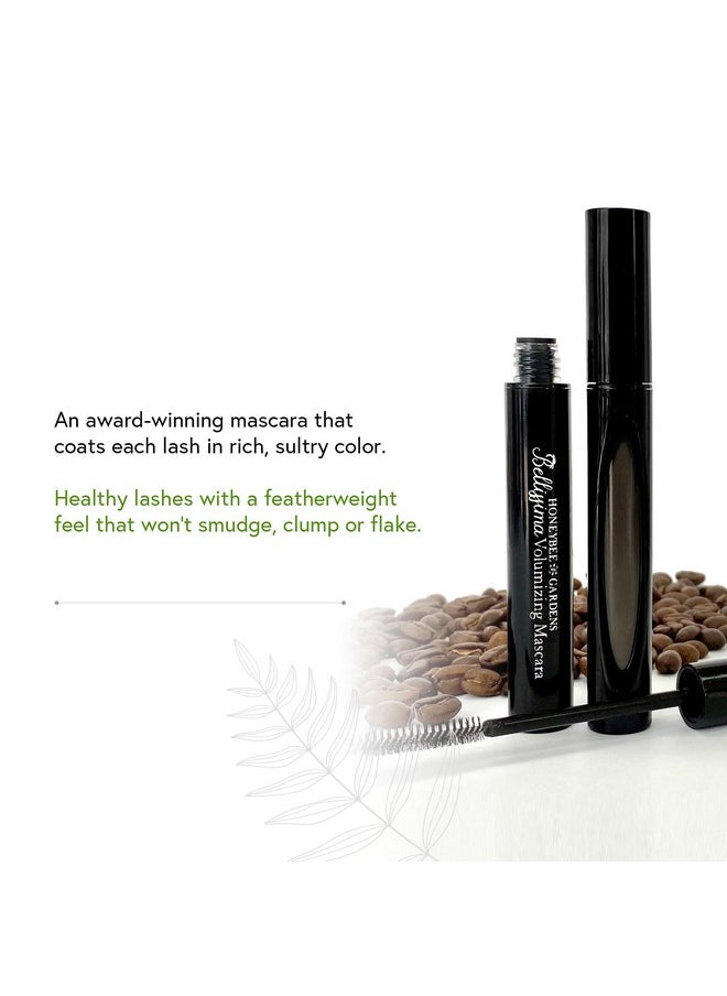 Honeybee Gardens Bellissima Volumizing Mascara In Coffee Bean, Lightweight And Bold, Non-Smudging, Vegan, Gluten-Free, Cruelty-Free, Net Wt. 0.13 oz.