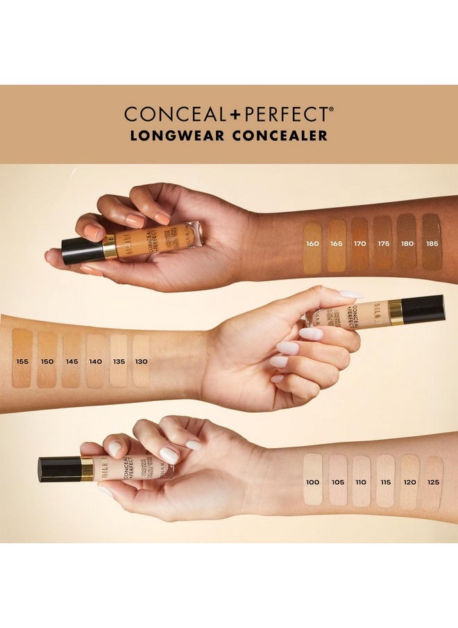 Milani Conceal + Perfect Longwear Concealer - Light Nude (0.17 Fl. Oz.) Vegan, Cruelty-Free Liquid Concealer - Cover Dark Circles, Blemishes & Skin Imperfections for Long-Lasting Wear