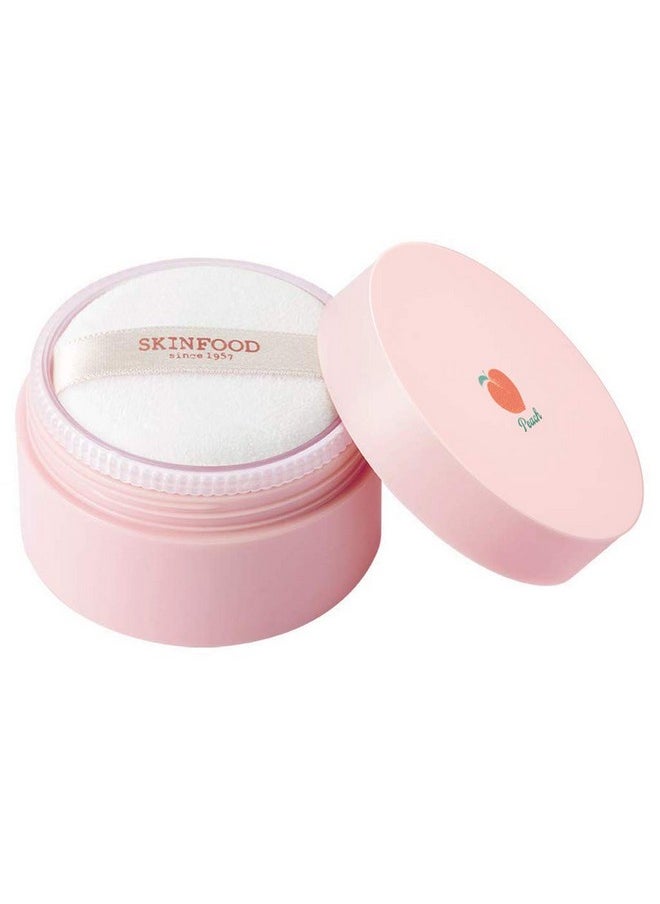 SKINFOOD Peach Cotton Multi Finish Powder 15g - Peach Extract & Calamin Powder Contained Sebum Control Silky Powder for Oily Skin, Sweet Peach Scent with Baby Skin