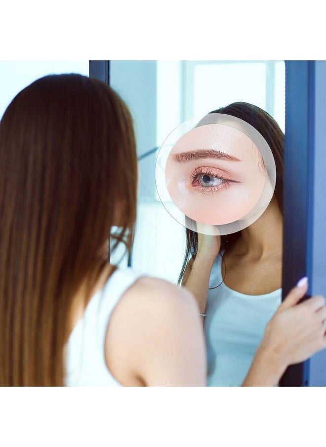 MIYADIVA 30X Magnifying Mirror Suction Cup for Easy Mounting, Use for Makeup Mirror, Travel Stick on Shower Mirror for Plucking Eyebrows 6 Inch