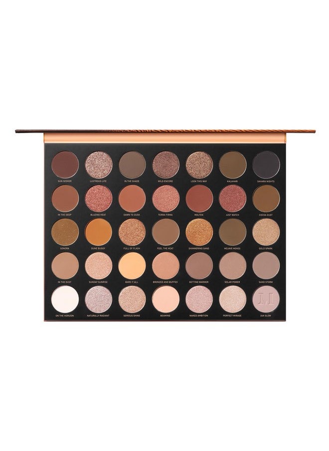 Morphe 35U Makeup Palette - Gilded Desert Artistry Palette with Deep Metallics, Shimmers & Matte Pressed Pigments - Made to Build, Blend & Layer for Everyday, Versatile Makeup Looks (1.98 oz)