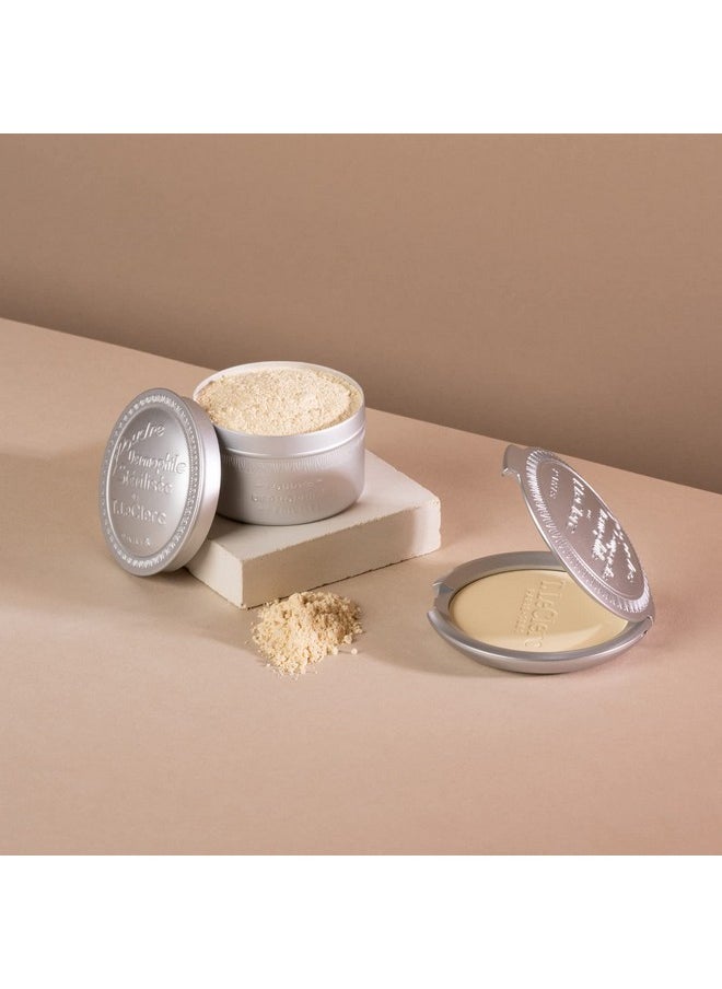 T. Leclerc Compact Pressed Powder - Super-Blendable Face Makeup Longwear Portable Matte Finish Radiant Natural Medium to Full Coverage Airbrushing Mineral Base For Pores & Imperfections (Translucide)