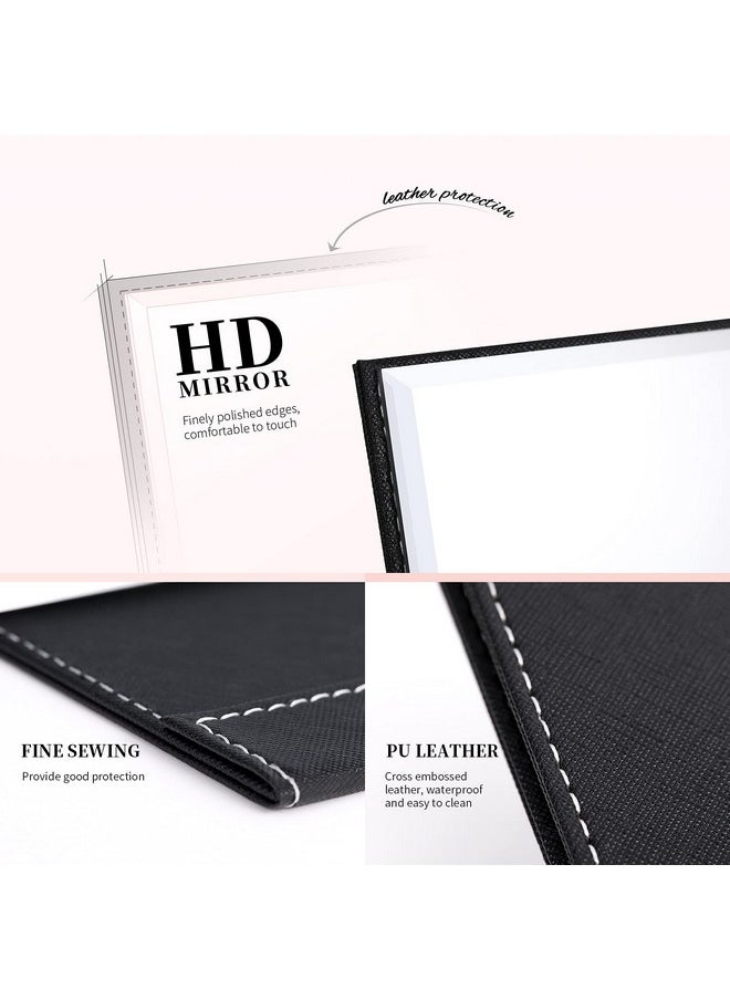 DUcare Desktop Folding Mirror Makeup Mirrors Portable Tabletop Vanity Cosmetics Personal Beauty Mirror with Standing