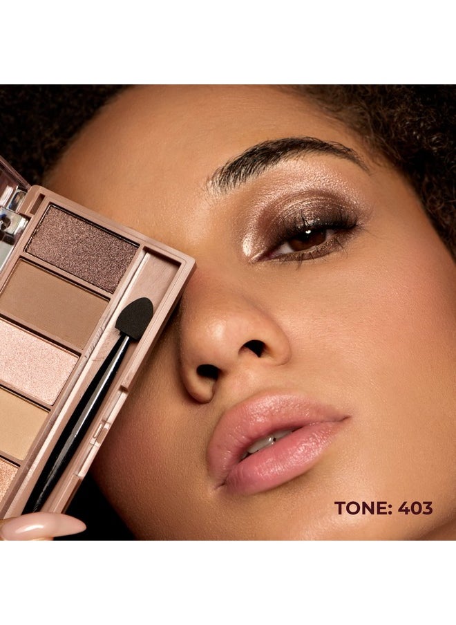 Lamel Natural Dream Eyeshadow Palette - Professional Eye Makeup for Everyday & Travel - Matte & Shimmer Eyeshadow - Waterproof & Easy-To-Apply, Long lasting, Highly Pigmented - Nude №403