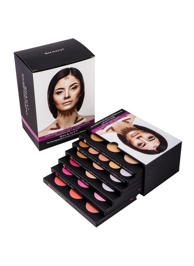 SHANY The Mini Masterpiece 6 Layers Foundation, Concealer, Camouflage, Contour, Blush Palette