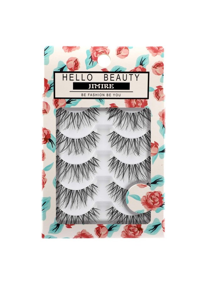 JIMIRE False Eyelashes Multipack False Eyelashes Glam 614 False Lashes