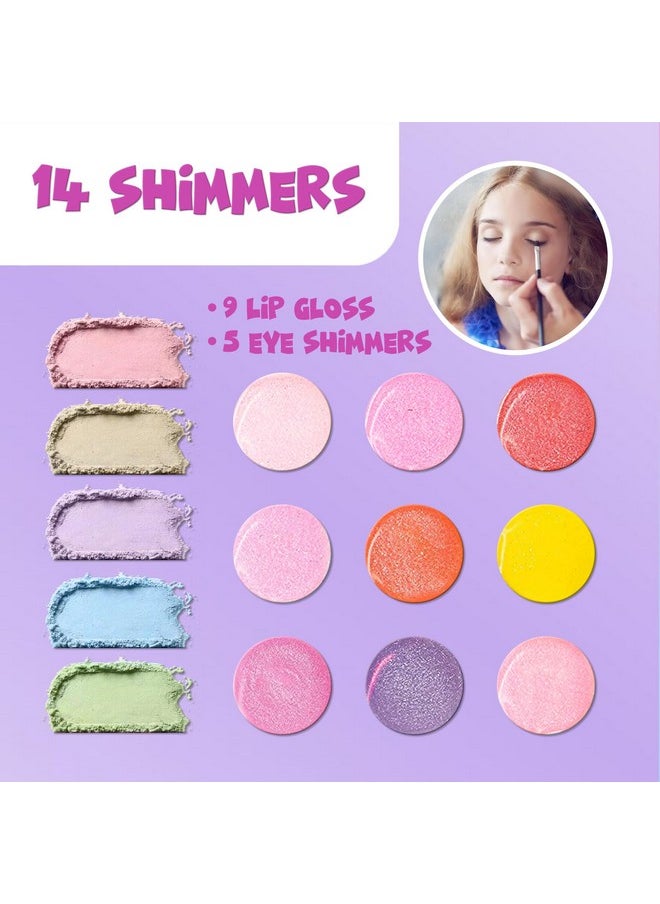 LOL Surprise! Townley Girl Train Case Cosmetic Makeup Set Includes Lip Gloss, Eye Shimmer, Nail Polish, Hair Accessories & more! for Kids Girls, Ages 3+ perfect for Parties, Sleepovers & Makeovers