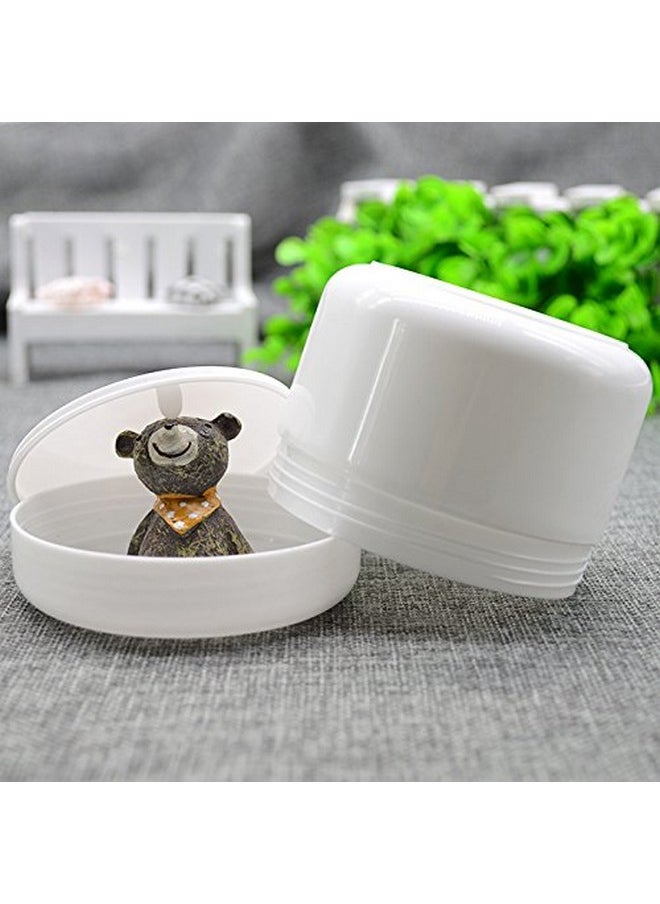 8 Oz (250g) White Plastic Jar with Dome Lid Refillable Make-up Cosmetic Jars Empty Face Cream Lip Balm Lotion Storage Container Pot Case Holder (Pack of 6)