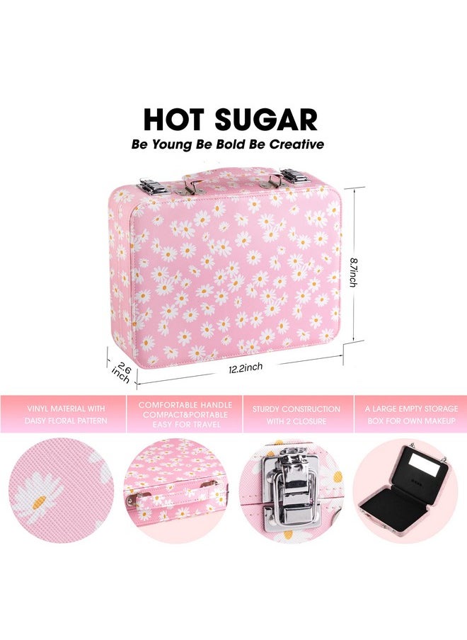 Hot Sugar Makeup Kit for Teenager Girls 10-12, All in One Beginner Makeup Kit for Women Full Kit, Teen makeup kit Cosmetic Gift Set on Birthday Christmas (PINK DAISY)