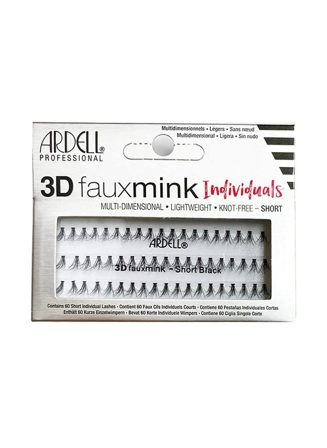 3D Faux Mink Individuals Short