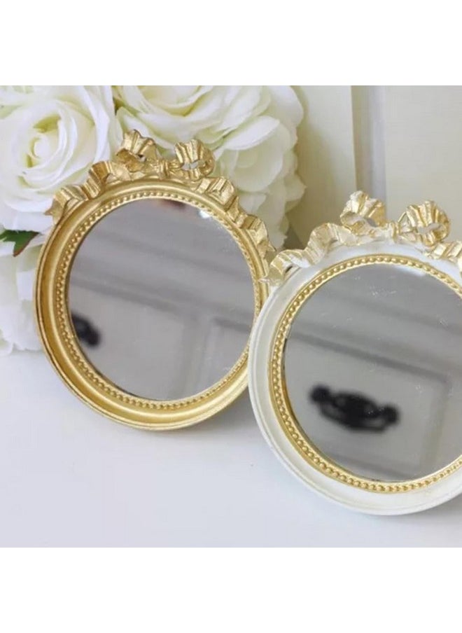 minkissy 1pc European Style Single Side Mirror Mirror for Dresser Outdoor Mirror Mirror Handheld Hanging Wall Mirror Portable Cosmetic Mirror Travel Cosmetic Mirror Resin Mirror Resin Miss