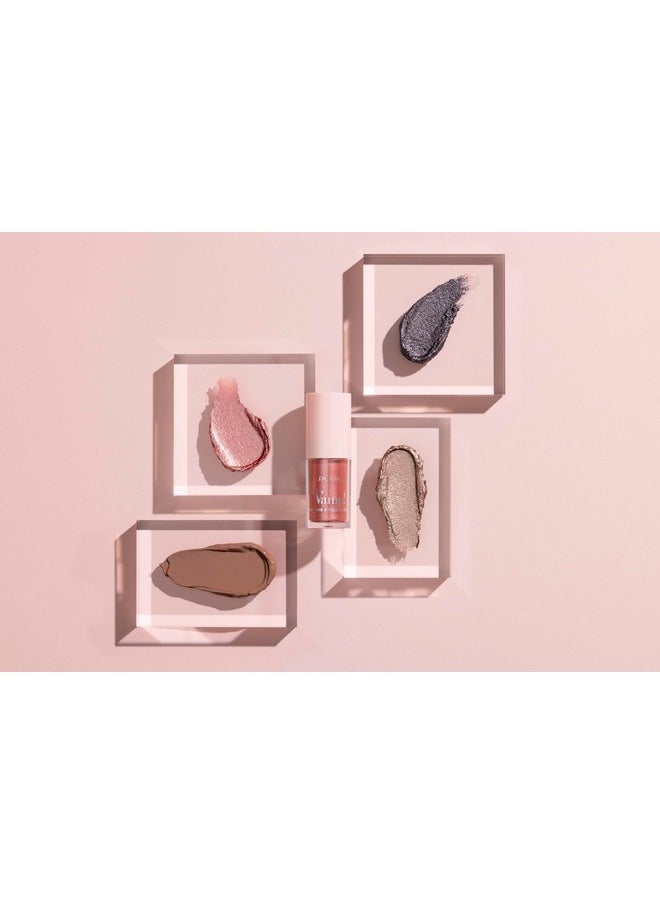 Pupa Milano Vamp! Liquid Eyeshadow - Shimmer Finish, Ultra-Adherent, and Lightweight - Ophthalmologically Tested - 011 Mocha - 0.13 oz