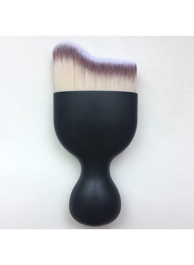 RN BEAUTY Kabuki Brushes Foundation Powder Brush Face Blender Brush Blush Brush Thick and Dense S Shape Top Multi-function Cosmetic Makeup Brush Liquid Cream Mineral Blending Buffing Concealer Brush - White