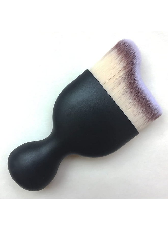 RN BEAUTY Kabuki Brushes Foundation Powder Brush Face Blender Brush Blush Brush Thick and Dense S Shape Top Multi-function Cosmetic Makeup Brush Liquid Cream Mineral Blending Buffing Concealer Brush - White
