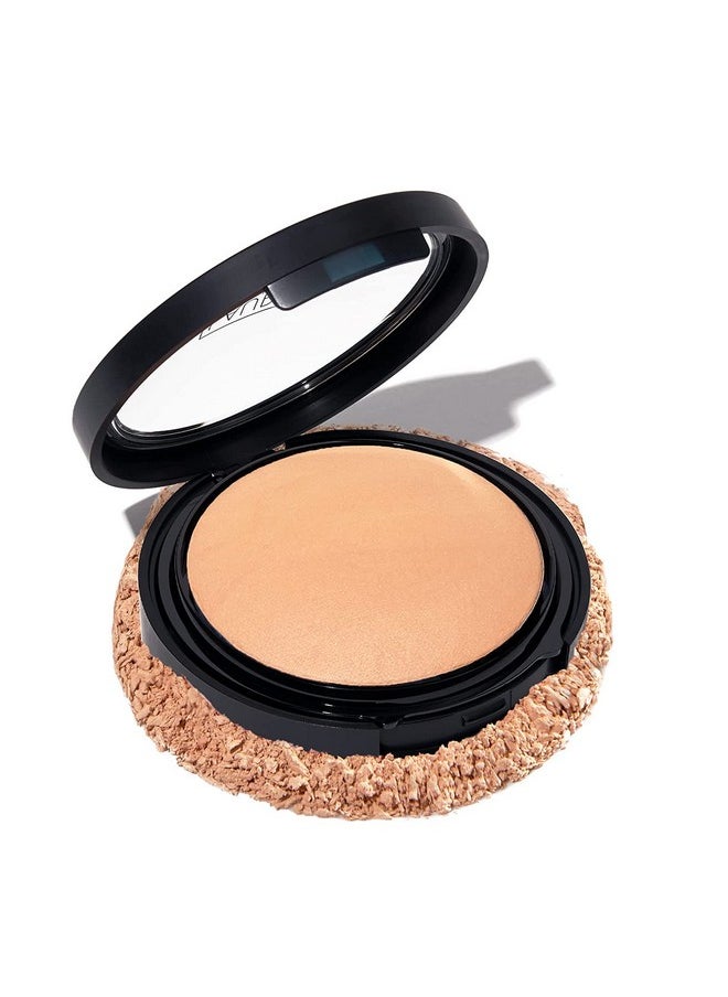 LAURA GELLER NEW YORK Baked Double Take Powder Foundation - Medium - Buildable Medium to Full Coverage - Matte Finish