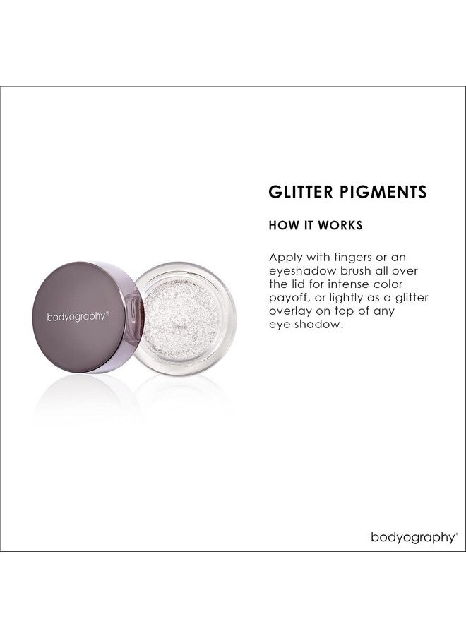 Bodyography Glitter Pigment - Halo Silver Diamond for Women - 0.105 oz Eye Shadow