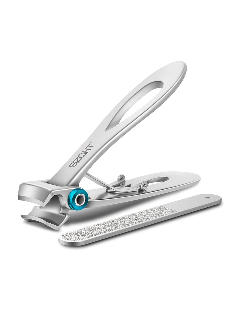 SZQHT Ultra Wide Jaw Opening Nail Clippers Set, Toenail Clippers for Thick Nails, Heavy Duty Nail Cutter, Seniors,Stainless Steel Toe Nail Clippers, Nail File, Manicure,Pedicure,Men & Women Big