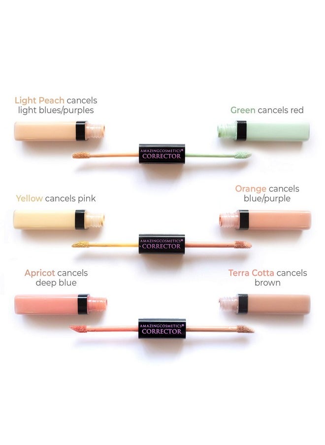 AmazingCosmetics Corrector, Two Color Correcting. Light/Medium, 0.22 Fl Oz