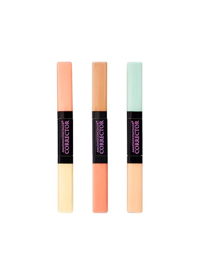 AmazingCosmetics Corrector, Two Color Correcting. Light/Medium, 0.22 Fl Oz